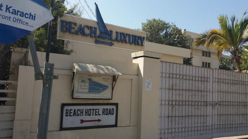  beach luxury hotel karachi contact number